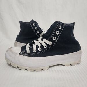 Size 8.5 - Converse Chuck Taylor All Star Lugged High Black W